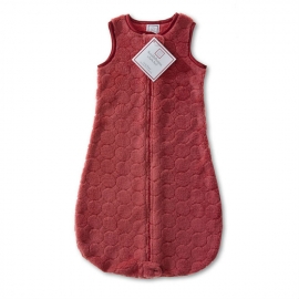 Детский спальный мешок SwaddleDesigns zzZipMe Red Puff w/R Satin