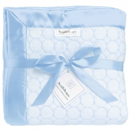 Swaddle Designs Большой плед Pastel Blue Puff Circles