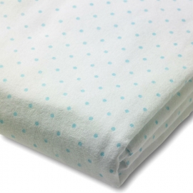 Простынь детская SwaddleDesigns Fitted Crib Sheet Pstl. Blue Dot