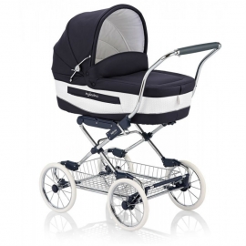 Inglesina Коляска Vittoria Nappa на шасси Comfort Chrome Blu